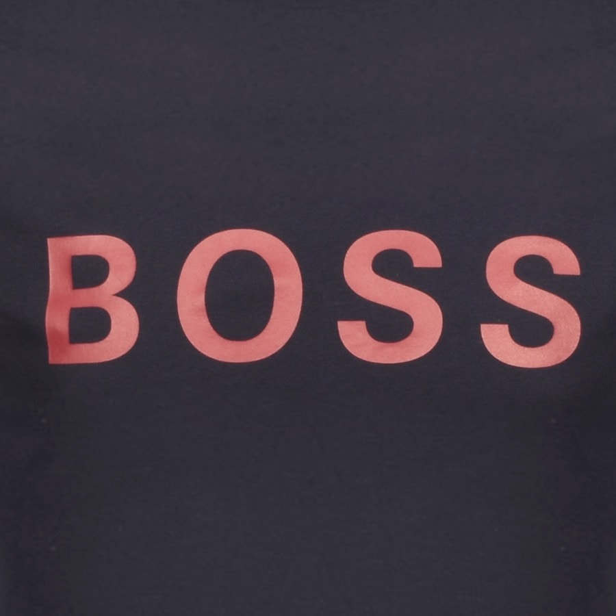 Alternative Image for ProductBOSS Crew Neck Tiburt Logo T Shirt Navy3